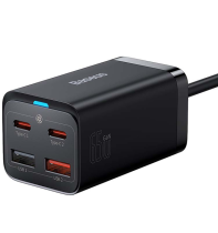 Baseus GaN3 Pro Desktop Fast Charger 2xType-C/2xUSB 65W Black