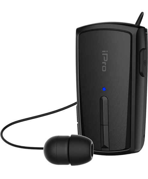 iPro Bluetooth Headset RH120 Retractable Black