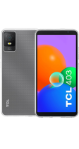 Vivid Set TPU Case + Tempered Glass TCL 403 Transparent