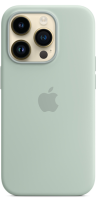 Apple Silicone Case iPhone 14 Pro with MagSafe Succulent
