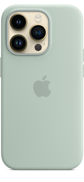 Apple Silicone Case iPhone 14 Pro with MagSafe Succulent