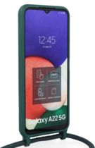 Vivid Silicone Case Lace Samsung Galaxy A22 5G Pine Green