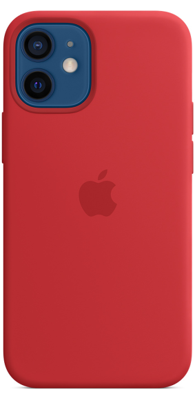 Apple Silicone Case iPhone 12 mini with MagSafe Red