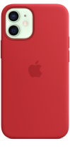 Apple Silicone Case iPhone 12 mini with MagSafe Red