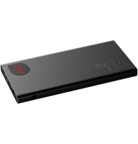 Baseus Powerbank PD+QC 10000mAh 2xUSB/Type-C/Lightning/micro-USB Digital Display 22.5W Black