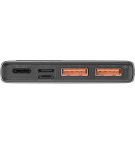 Baseus Powerbank PD+QC 10000mAh 2xUSB/Type-C/Lightning/micro-USB Digital Display 22.5W Black