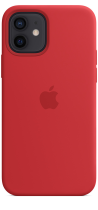 Apple Silicone Case iPhone 12/12 Pro with MagSafe Red