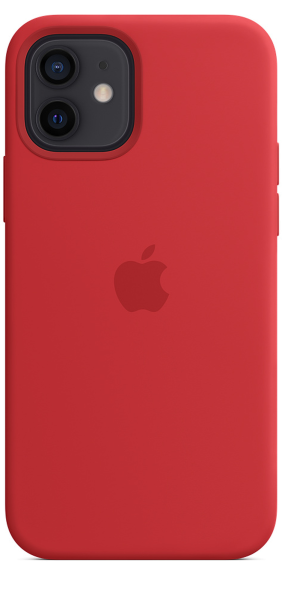 Apple Silicone Case iPhone 12/12 Pro with MagSafe Red