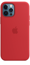 Apple Silicone Case iPhone 12/12 Pro with MagSafe Red