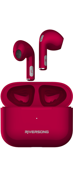 Riversong True Wireless Earbuds Air Mini Pro Red Magenta