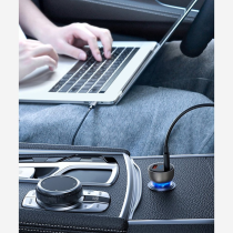 Baseus Car Charger USB/Type-C QC+PPS 65W Dark Gray + Cable Type-C 100W
