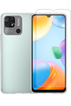 Vivid Set TPU Case + Tempered Glass Xiaomi Redmi 10C Transparent
