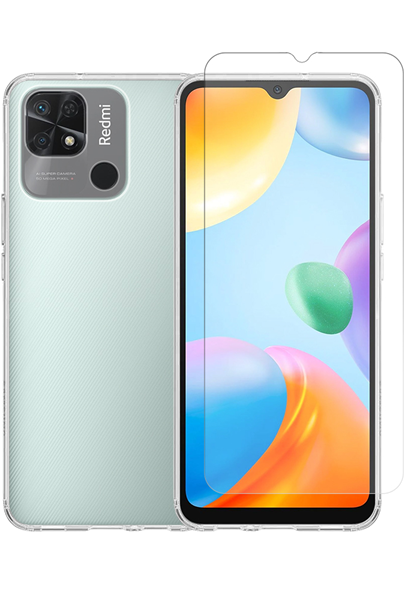 Vivid Set TPU Case + Tempered Glass Xiaomi Redmi 10C Transparent