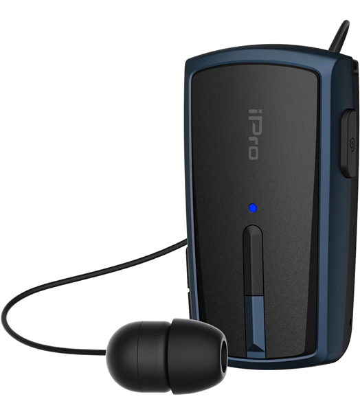 iPro Bluetooth Headset RH120 Retractable Black-Blue