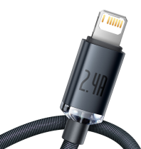 Baseus Crystal Shine Series Cable USB to Lightning 2.4A 2m Black