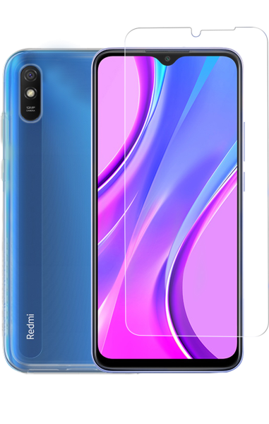 Vivid Set Gelly Transparent + Tempered Glass Xiaomi Redmi 9A