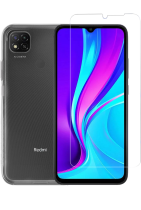 Vivid Set TPU + Tempered Glass Xiaomi Redmi 9C Transparent