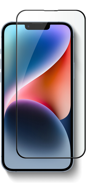 Vivid Full Face Tempered Glass Apple iPhone 13 Pro Max/14 Plus Black