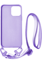 Vivid Silicone Case Strap Apple iPhone 13 Pro Max Lilac