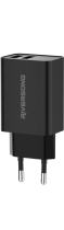 Riversong Travel Adapter SafeKub D2 2.4A Dual USB Black