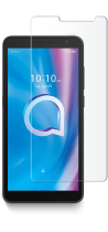 Vivid Set Silicone Matte Case + Tempered Glass Alcatel 1B 2022 Transparent