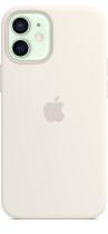 Apple Silicone Case iPhone 12 mini with MagSafe White