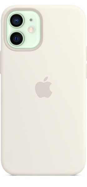 Apple Silicone Case iPhone 12 mini with MagSafe White