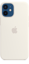 Apple Silicone Case iPhone 12 mini with MagSafe White