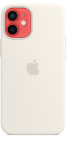 Apple Silicone Case iPhone 12 mini with MagSafe White