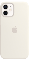Apple Silicone Case iPhone 12 mini with MagSafe White