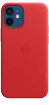 Apple Leather Case iPhone 12 mini with MagSafe Red