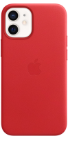 Apple Leather Case iPhone 12 mini with MagSafe Red