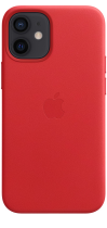 Apple Leather Case iPhone 12 mini with MagSafe Red