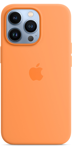 Apple Silicone Case iPhone 13 Pro with MagSafe Marigold