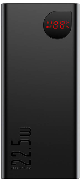 Baseus Powerbank PD+QC 20000mAh 2xUSB/Type-C/Lightning/micro-USB Digital Display 22.5W Black