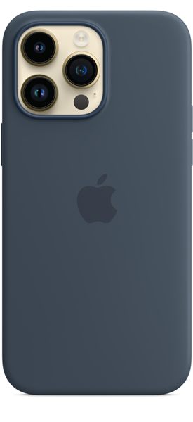 Apple Silicone Case iPhone 14 Pro Max with MagSafe Storm Blue