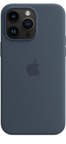 Apple Silicone Case iPhone 14 Pro Max with MagSafe Storm Blue