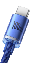 Baseus Crystal Shine Series Cable USB to Type-C 100W 1.2m Blue