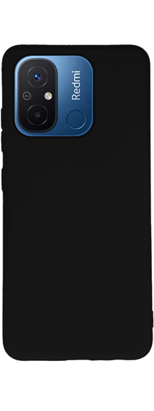 Vivid Case Silicone Matte Xiaomi Redmi 12C Black