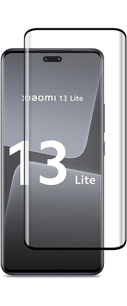 Vivid 3D Curved Full Face Tempered Glass Xiaomi 13 Lite Black
