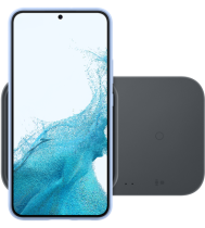 Samsung Wireless Charger Pad Duo Black & Travel Charger