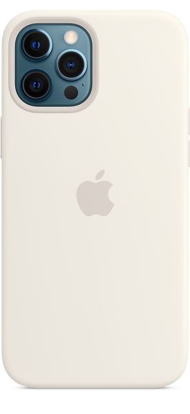 Apple Silicone Case iPhone 12 Pro Max with MagSafe White