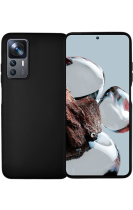 Vivid Set Silicone Case + Full Face Tempered Glass Xiaomi 12T/12T Pro Black