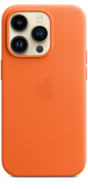 Apple Leather Case iPhone 14 Pro with MagSafe Orange