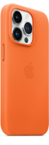 Apple Leather Case iPhone 14 Pro with MagSafe Orange