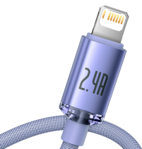 Baseus Crystal Shine Series Cable USB to Lightning 2.4A 2m Lilac