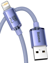 Baseus Crystal Shine Series Cable USB to Lightning 2.4A 2m Lilac