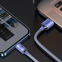 Baseus Crystal Shine Series Cable USB to Lightning 2.4A 2m Lilac
