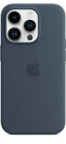 Apple Silicone Case iPhone 14 Pro with MagSafe Storm Blue