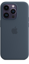 Apple Silicone Case iPhone 14 Pro with MagSafe Storm Blue
